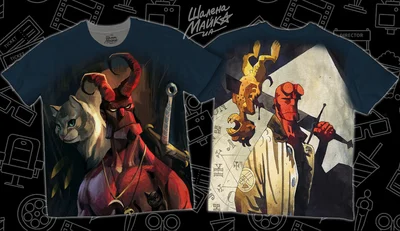 Футболки с полной запечаткой: hellboy (2)